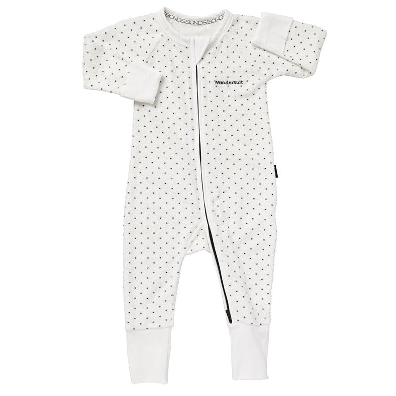 BONDS Poodlette Zip Wondersuit White Admiral Jess Spot