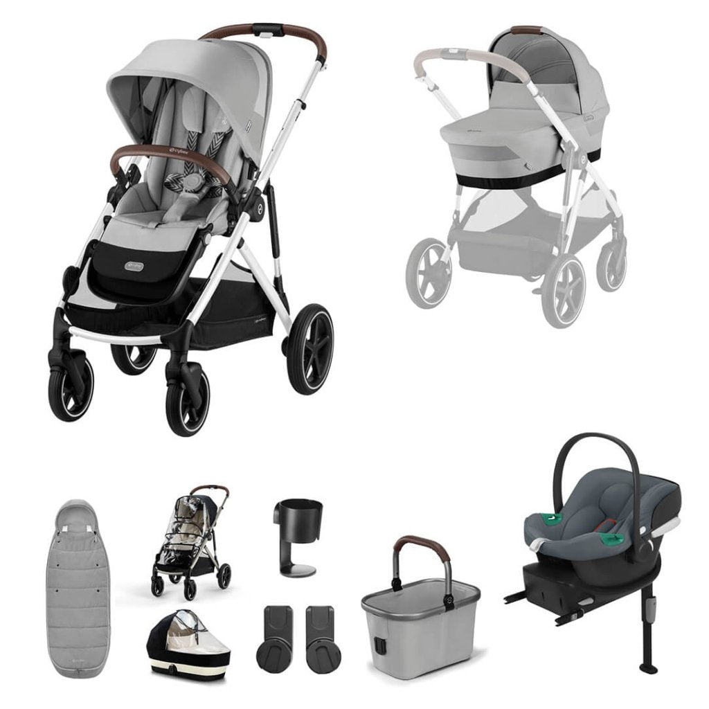 gazelle s cybex CYBEX Gazelle S Travel System Comfort Bundle With Gold Footmuff and AT – Bambinista
