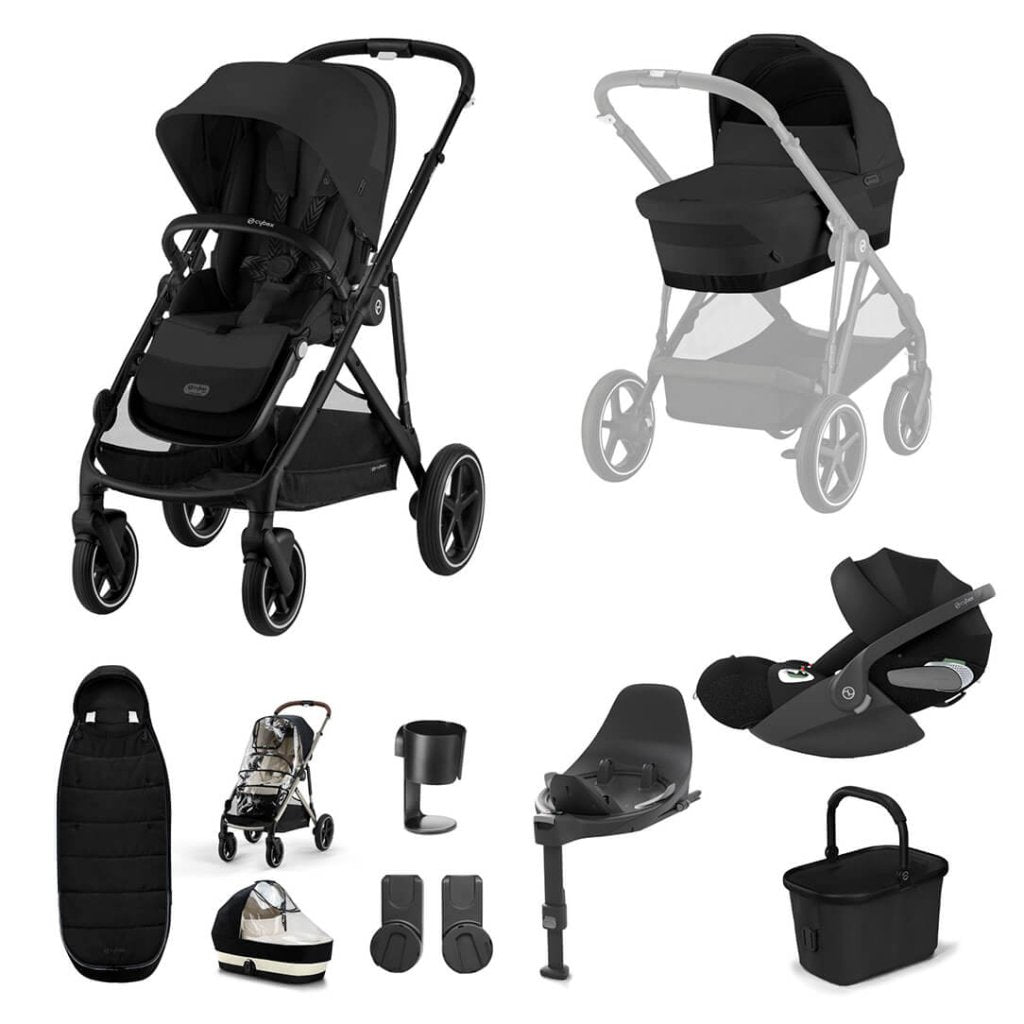 CYBEX Gazelle S Travel System Luxury Bundle With Gold Footmuff and CLO – Bambinista