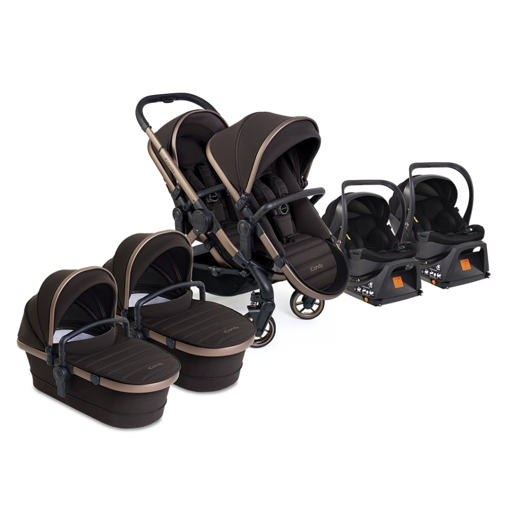 Pushchair Bundle Icandy Peach Car Seat ICandy Peach Double Travel