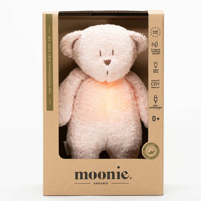 Bambinista-MOONIE-Decor-MOONIE Organic Humming Bear Nightlight - Rose Natur