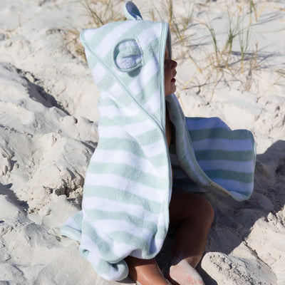 Bambinista-SUNNYLIFE--SUNNYLIFE Baby Character Towel Apple Sorbet Pastel Green