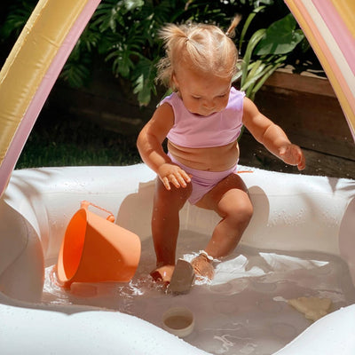 Bambinista-SUNNYLIFE--SUNNYLIFE Kids Inflatable Pool Princess Swan Multi