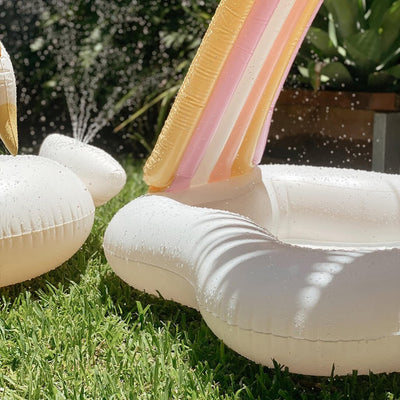 Bambinista-SUNNYLIFE--SUNNYLIFE Kids Inflatable Pool Princess Swan Multi