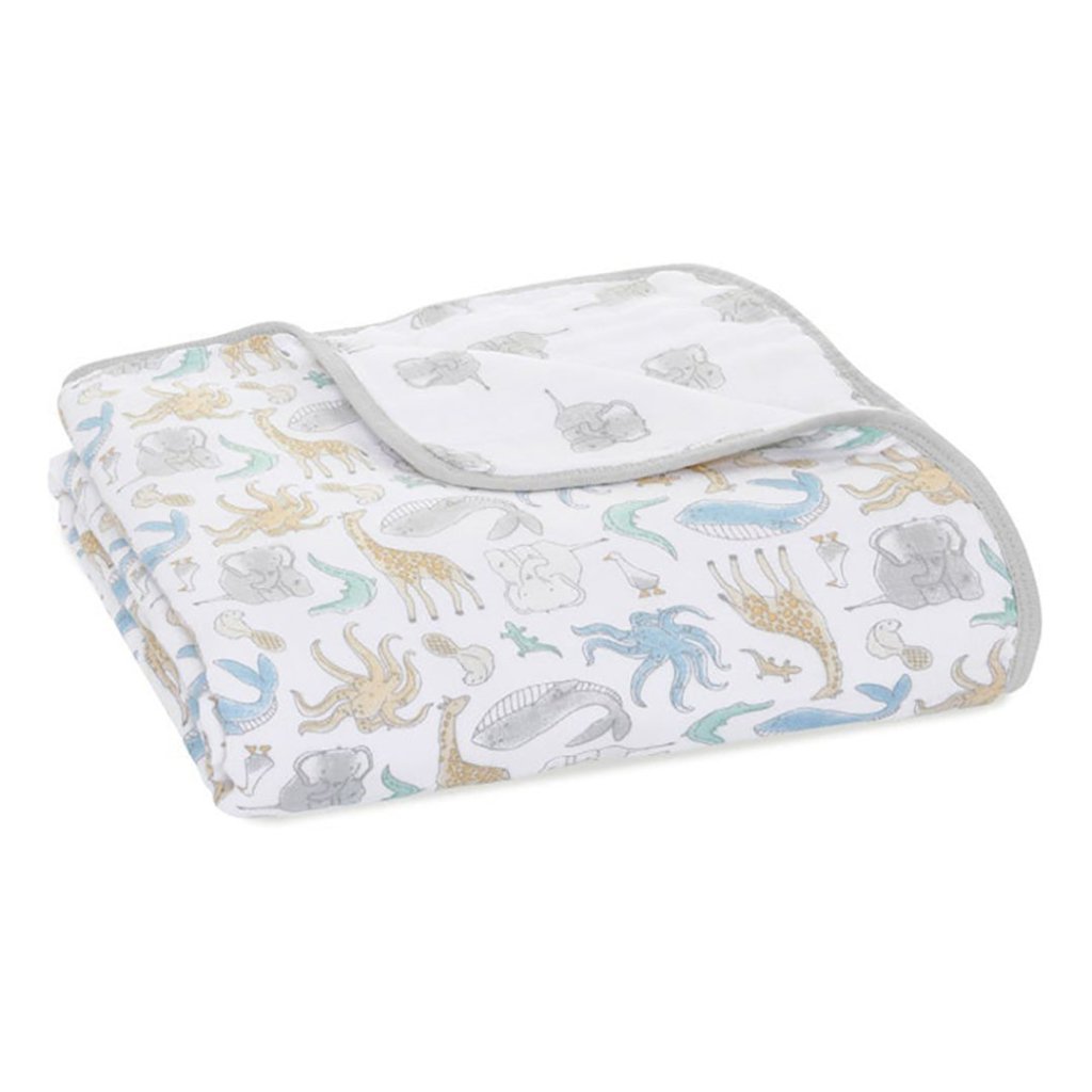 ADEN ANAIS Essentials Cotton Muslin Blanket Natural History Bambinista