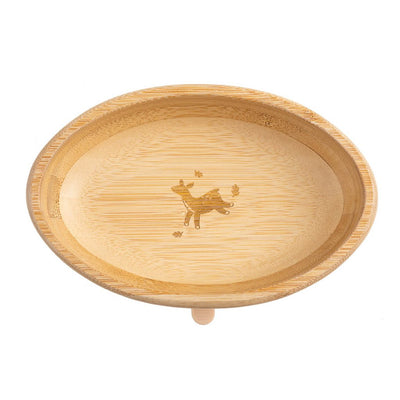 Bambinista-BIBADO-Tableware-BIBADO Bamboo Suction Bowl - Forest Friends (Fawn)