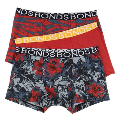 Bambinista-BONDS-Bottoms-BONDS Boys 3 Pack Trunk Underwear - Volta Floral