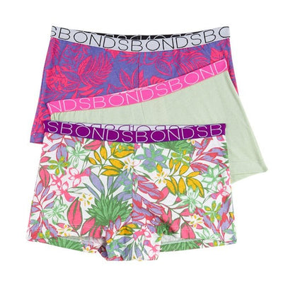 Bambinista-BONDS-Bottoms-BONDS Girls Multi 3 Pack Shortie Underwear - Summer In Air