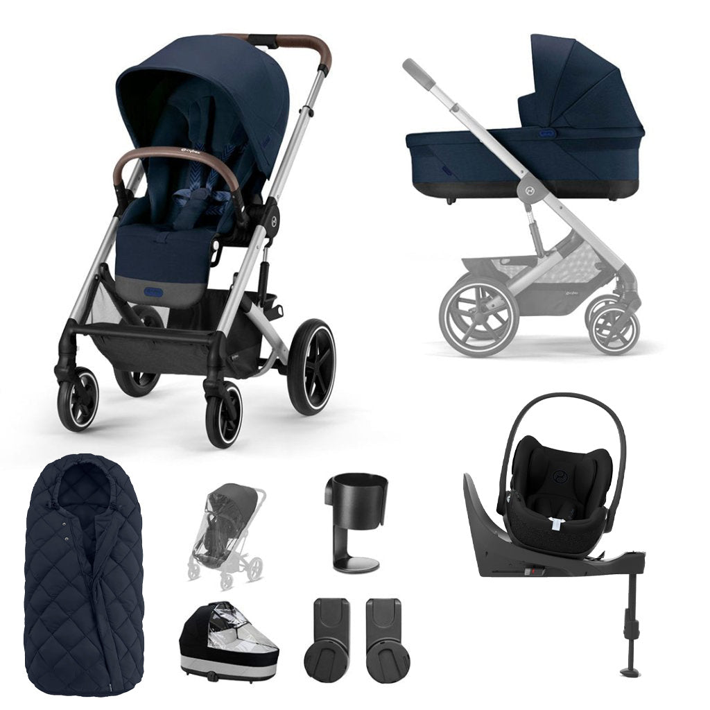 cybex balios bassinet CYBEX BALIOS S Travel System Luxury Bundle with CLOUD T and Snogga Footmuff