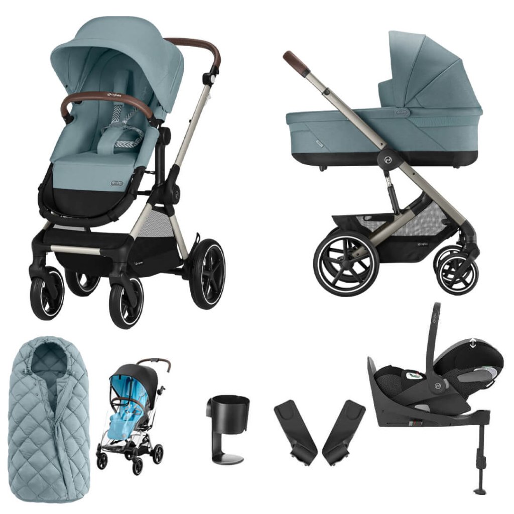 cybex 330 CYBEX EOS Comfort Bundle Travel System with Aton B2 I-SIZE and Snogga Footmuff