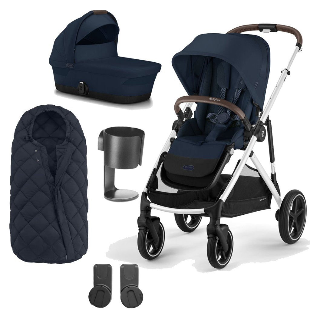 CYBEX Gazelle S Essential Bundle with Snogga Footmuff - Ocean Blue   Bambinista
