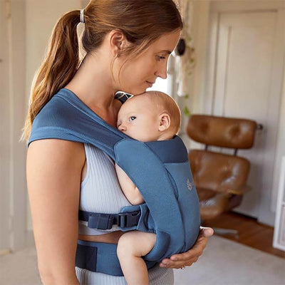 Bambinista-ERGOBABY-Carriers-ERGOBABY Embrace Soft Air Mesh Newborn Carrier - Blue