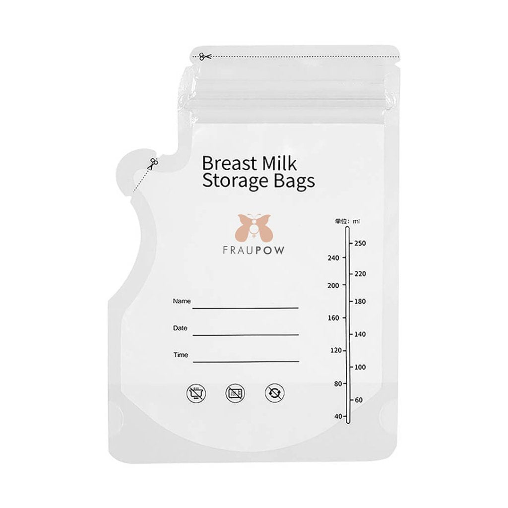 FRAUPOW Breast Milk Storage Bags Pack Of 30 Bambinista