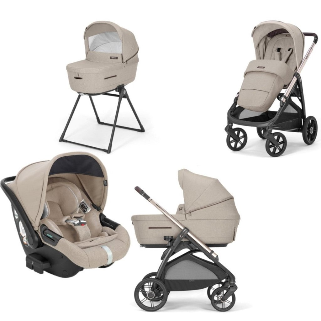 INGLESINA Aptica 5 Piece Travel Systems with Car Seat and 360 Rotating  Isofix Base - Pashmina Beige