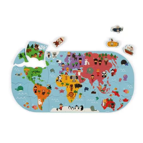 Bambinista-Janod-Toys-Janod Bath Explorers Map Bath Toy