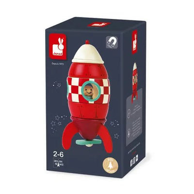 Bambinista-Janod-Toys-Janod Small Wooden Magnetic Rocket