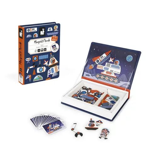 Bambinista-Janod-Toys-Janod Space Magneti'book - 52 magnets
