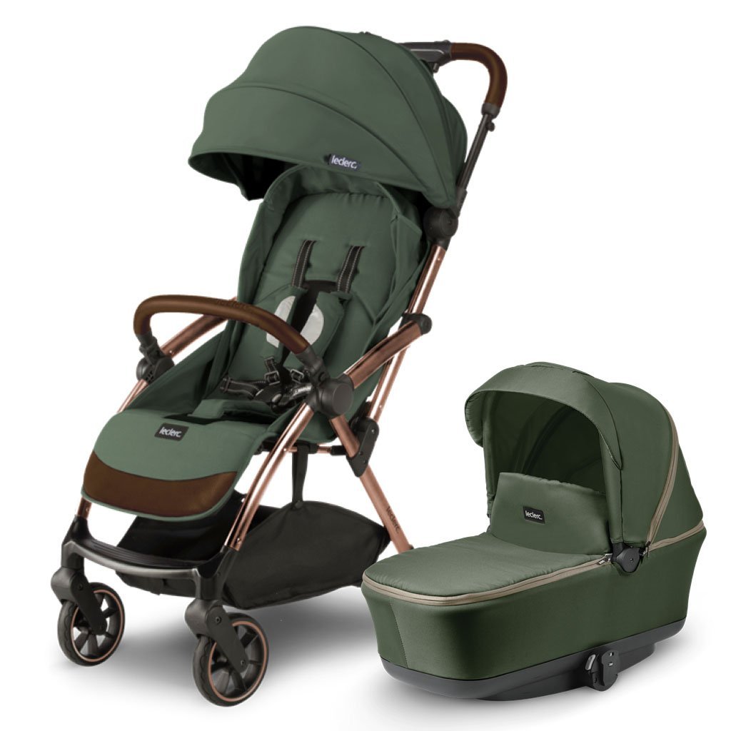 LECLERC Influencer Bassinet Bundle Army Green Bambinista