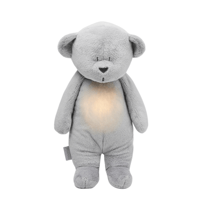 Bambinista-MOONIE-Toys-MOONIE Humming Bear Nightlight - Silver