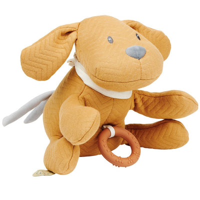 Bambinista-NATTOU-Toys-NATTOU Charlie - Musical Dog Jacquard Caramel