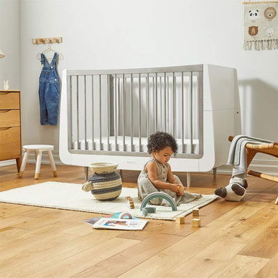 Bambinista-SNUZ-Furniture-SnuzKot Skandi 3 Piece Nursery Furniture Set - Silver Birch