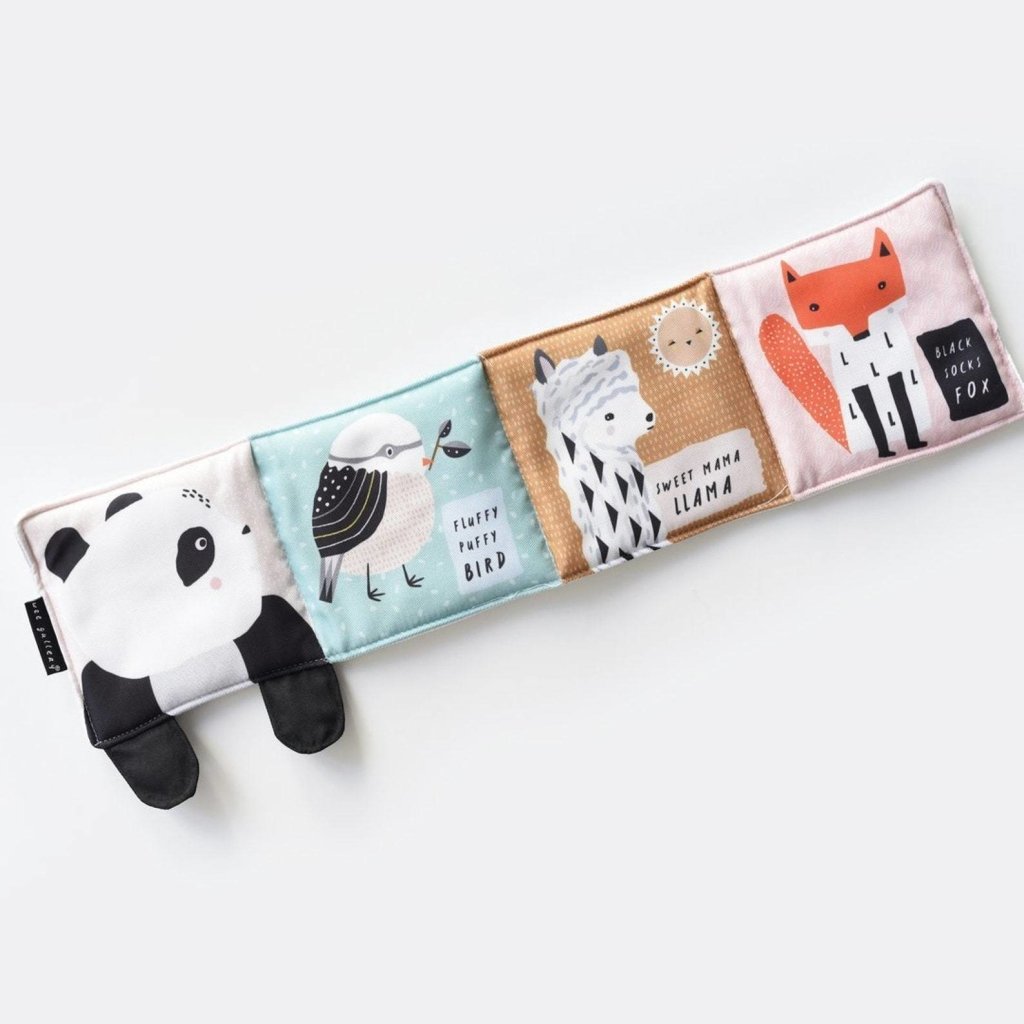 Bambinista-WEE GALLERY-Toys-Wee Gallery Soft Cloth Book Organic Cotton - Panda