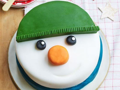 Snowman cake