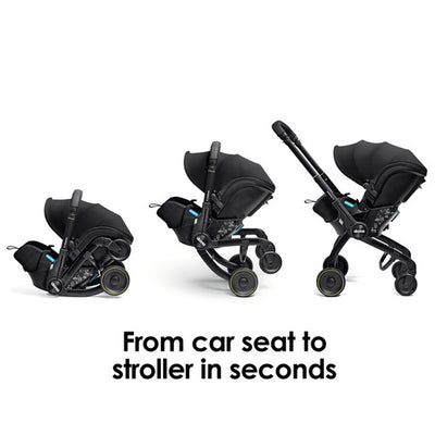 DOONA X Infant Car Seat - Nitro Black & Free Essentials Bag - Gold