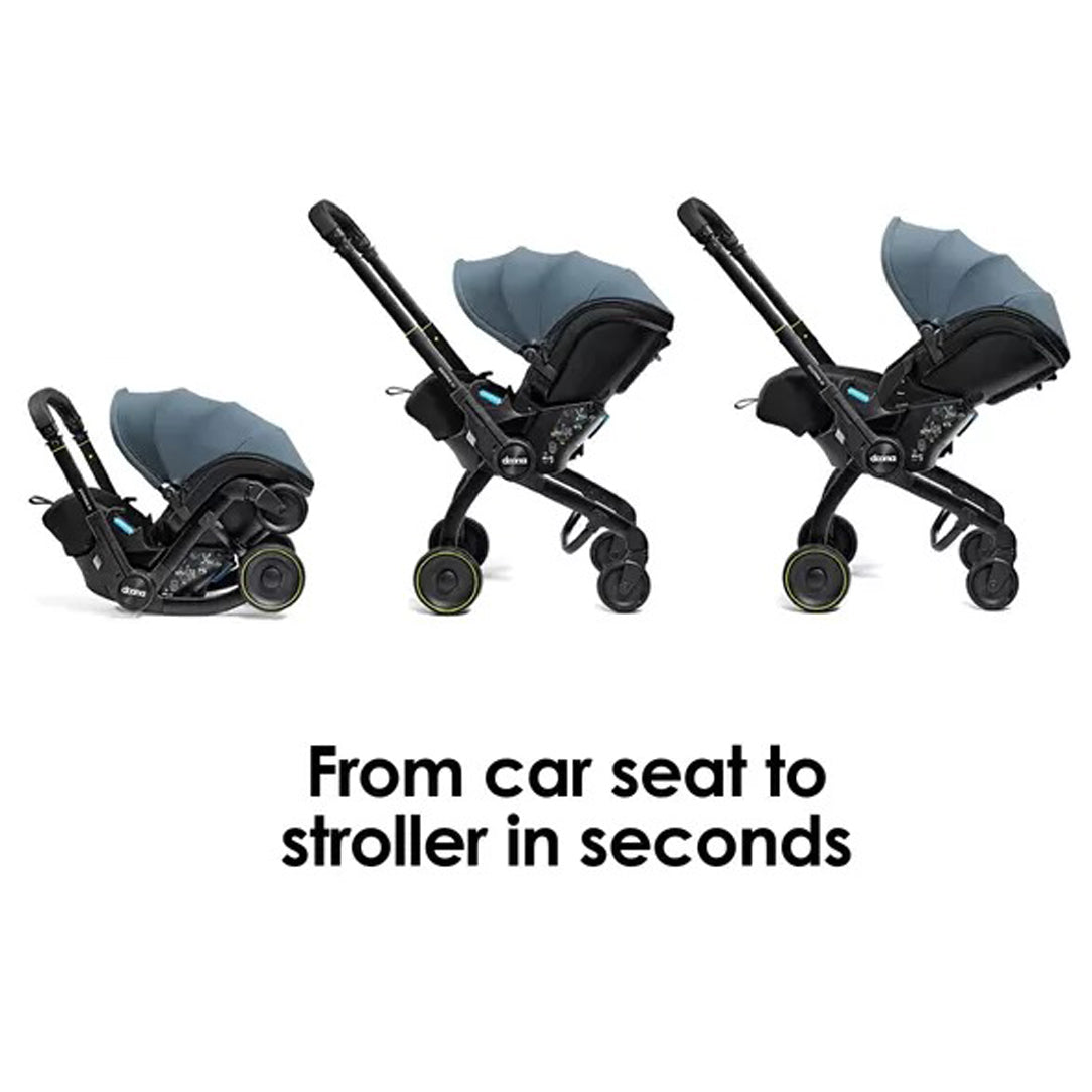 DOONA X Infant Car Seat - Ocean Blue & Free Essentials Bag - Gold