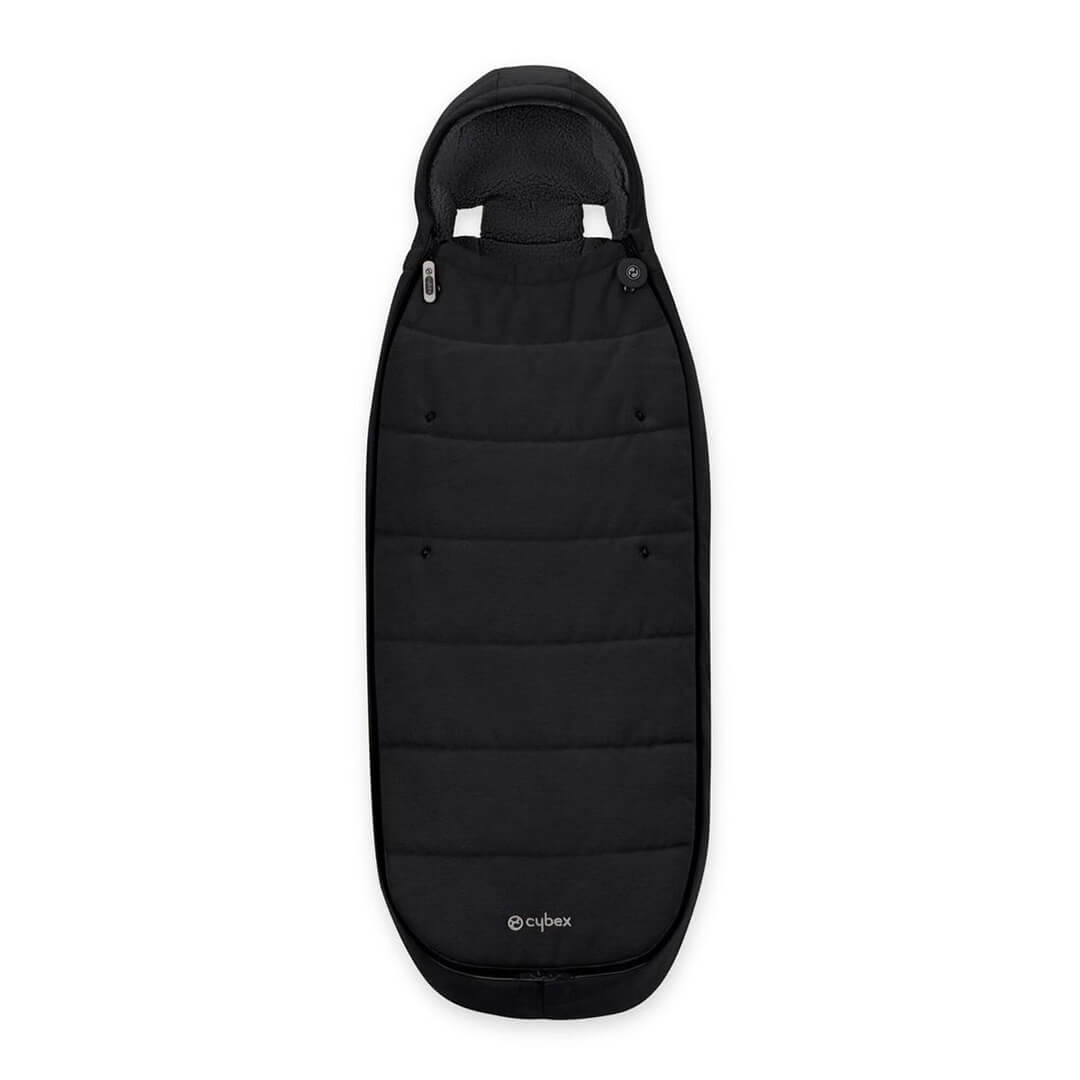 Cybex Melio Carbon Travel System Comfort Bundle with ATON B2 I-SIZE and Gold Footmuff - Moon Black
