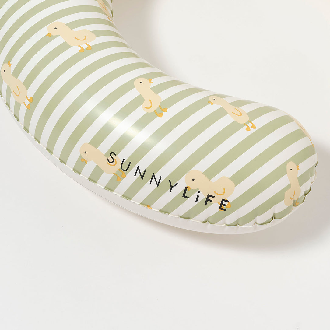 SUNNYLIFE Float Together Baby Seat EU Duck Sage Stripe