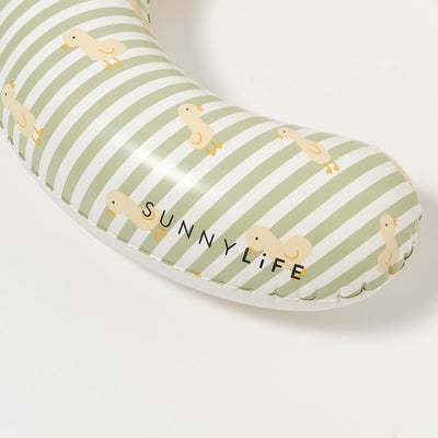 SUNNYLIFE Float Together Baby Seat EU Duck Sage Stripe