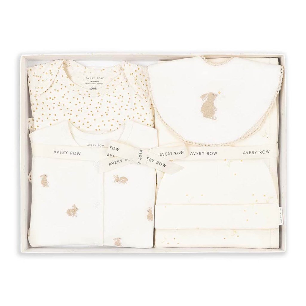 Bambinista - AVERY ROW - Blankets - AVERY ROW New Baby Starter Gift Set - Bunnies / Daisy Meadow / Wild Chamomile