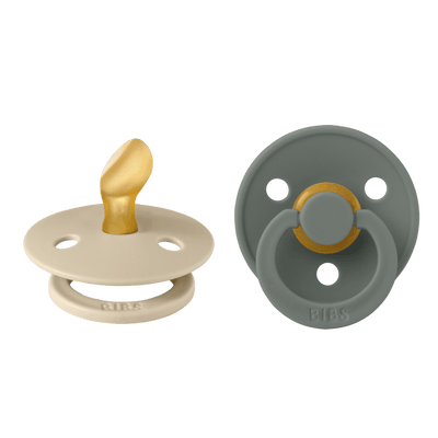BIBS Colour Pack Latex Anatomical Pacifier Vanilla Pine