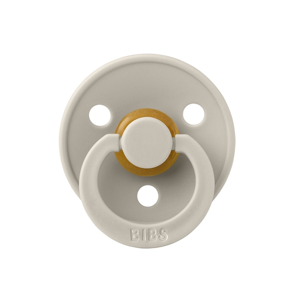 Bambinista-BIBS-Accessories-BIBS Colour 2 Pack Latex Symmetrical Pacifier - Sand / Iron