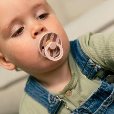 Bambinista - BIBS - Accessories - BIBS Pacifier Studio Colour 2 Pack Block Latex - Blush Mix