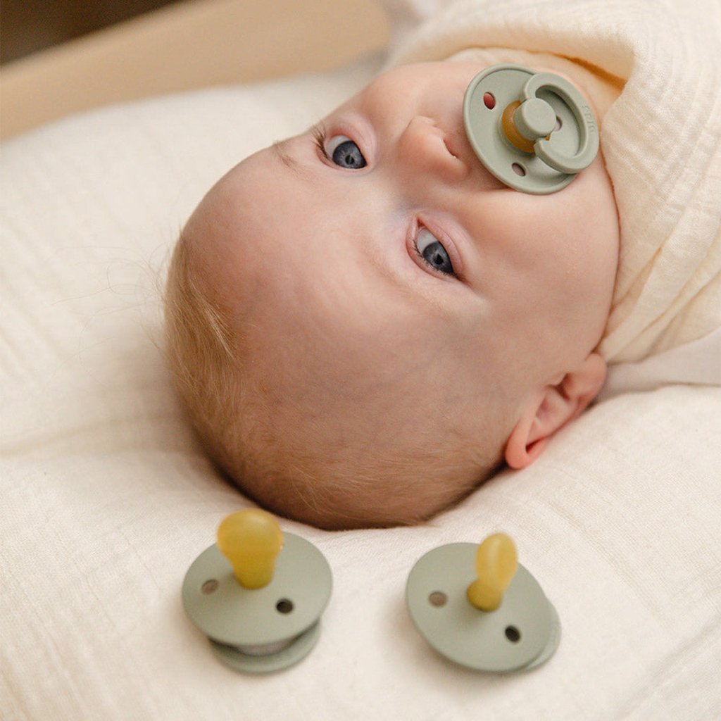 Bambinista-BIBS-Accessories-BIBS Try-It Latex Mixed Pacifier - Sage