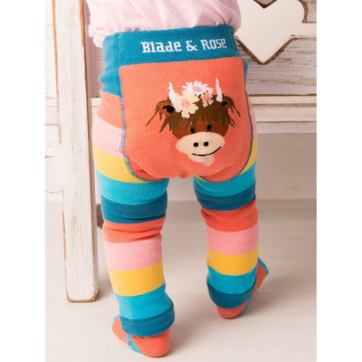 Bambinista - BLADE & ROSE - Bottoms - BLADE & ROSE Bonnie Highland Cow Design Leggings