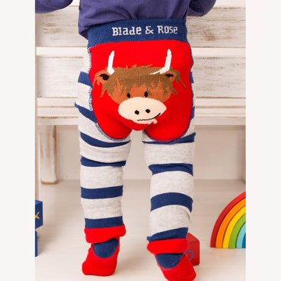 Bambinista - BLADE & ROSE - Bottoms - BLADE & ROSE Hamish Highland Cow Design Leggings