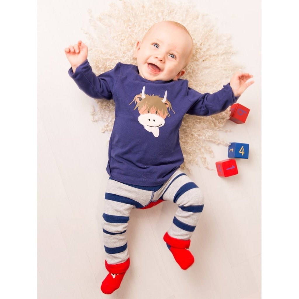 Bambinista - BLADE & ROSE - Tops - BLADE & ROSE Hamish Highland Cow Design Top