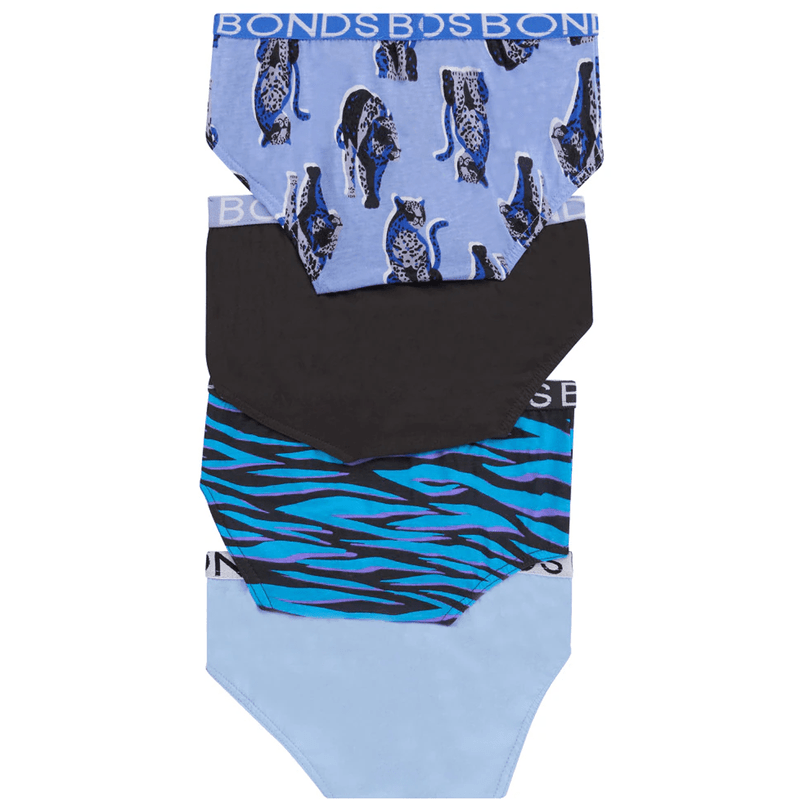 Bambinista - BONDS - Underwear - BONDS Boys Brief 4 Pack - Leo Leopard