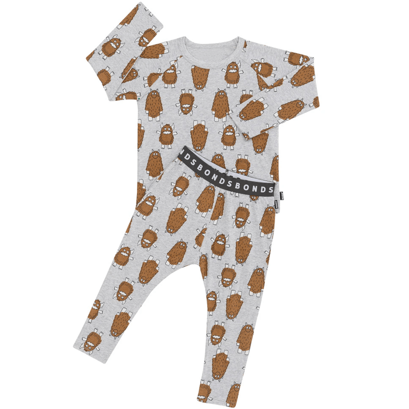 Bambinista - BONDS - Rompers - Bonds Kids Long Sleeve Sleep Set - Monsters