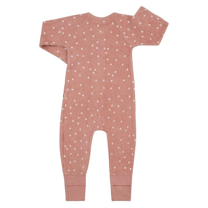 BONDS Poodlette Zip Wondersuit Ditsy Dot Ceramic Dust