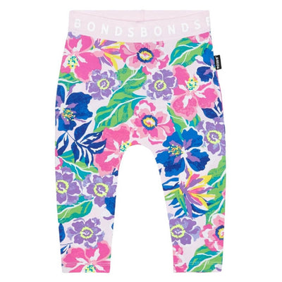 Bambinista-BONDS-Bottoms-BONDS Stretchies Leggings - Breathtaking Blooming Pink Peony