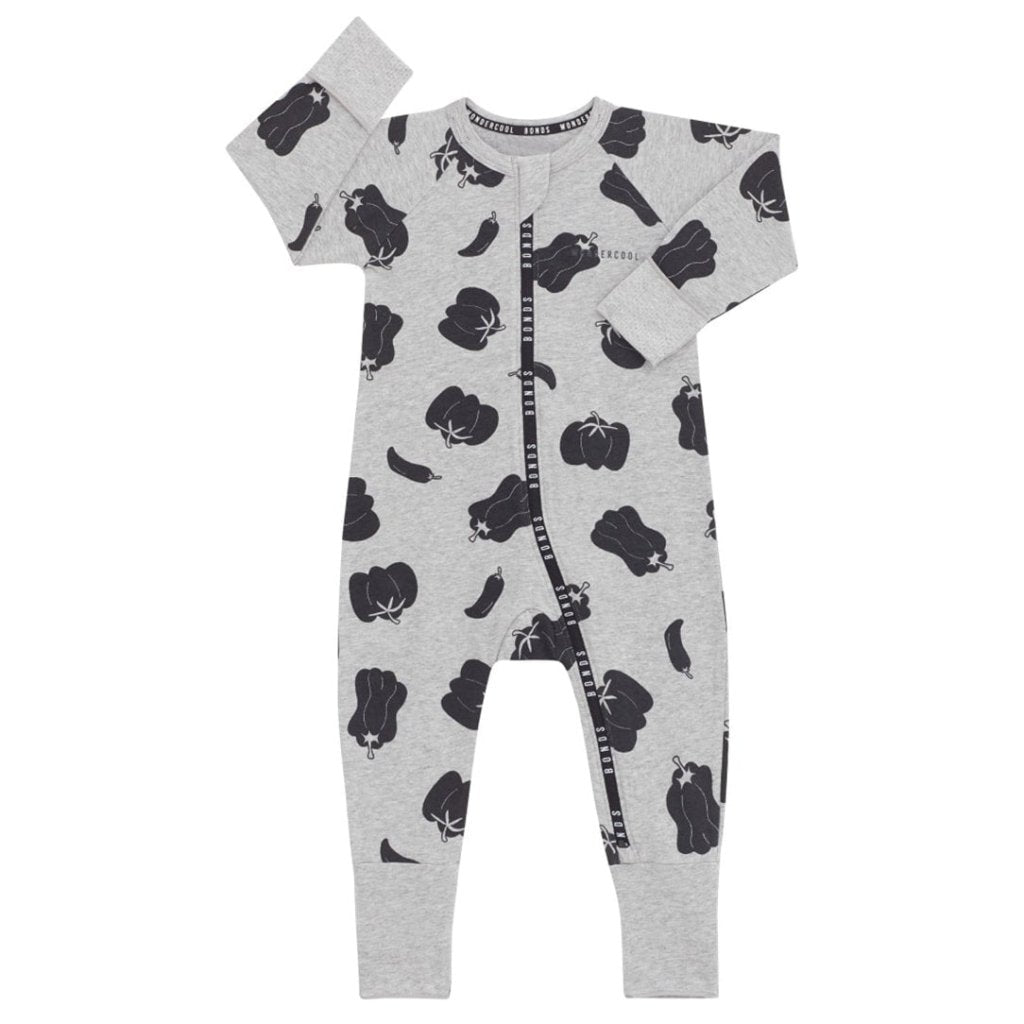 Bambinista - BONDS - Rompers - BONDS Wondercool Zip Wondersuit Baby Romper - Pepper Salsa Green