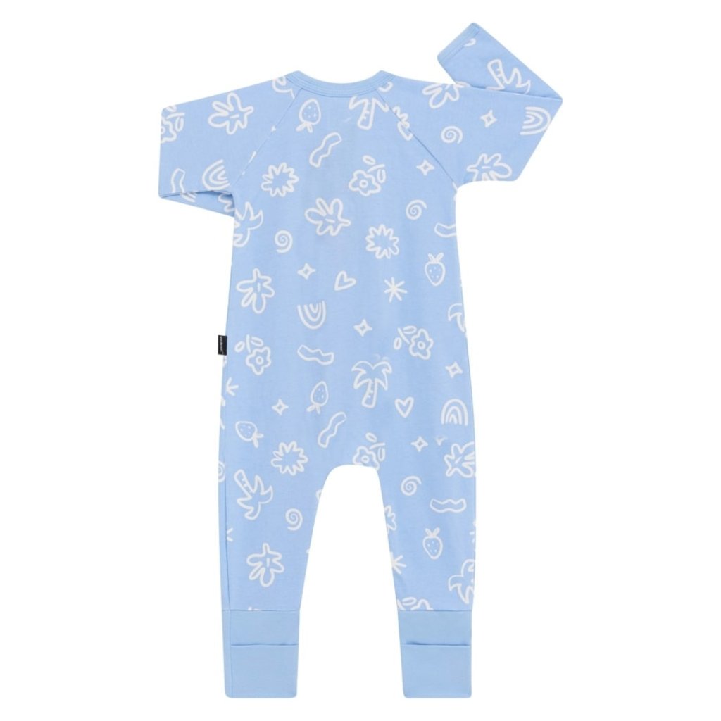 Bambinista - BONDS - Rompers - BONDS Zip Wondersuit Baby Romper - Island Oasis Blue