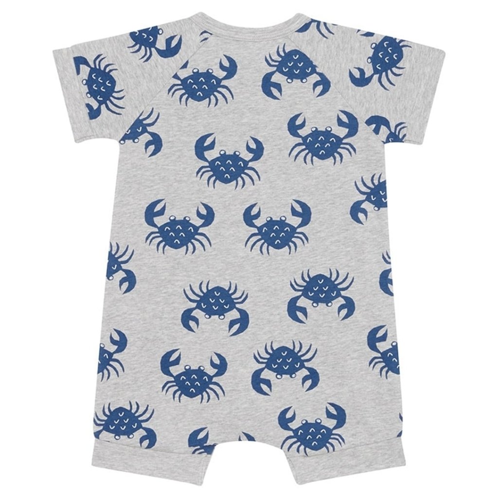 Bambinista - BONDS - Rompers - BONDS Zip Wondersuit Shorty Romper - Crab Attack New Grey Marle
