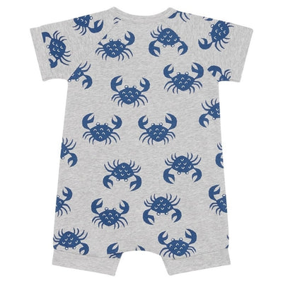 Bambinista - BONDS - Rompers - BONDS Zip Wondersuit Shorty Romper - Crab Attack New Grey Marle