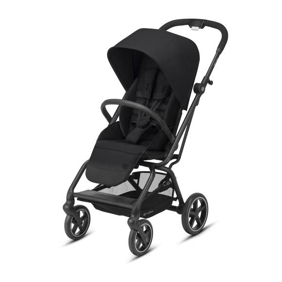 EX-DISPLAY CYBEX Eezy S Twist+2 Compact Travel Pushchair With Black Frame - Deep Black
