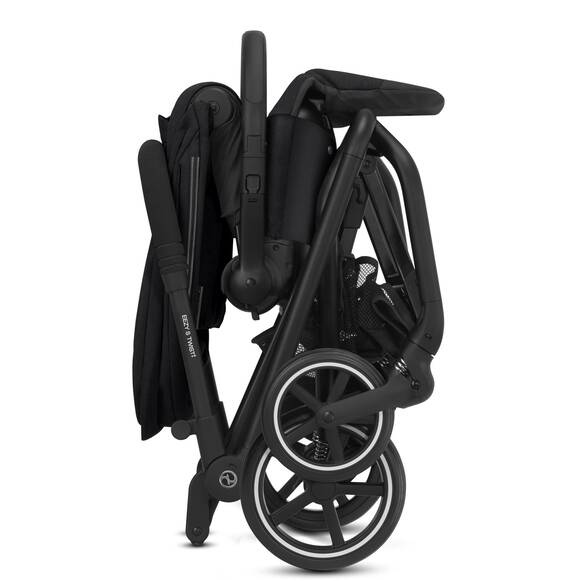 EX-DISPLAY CYBEX Eezy S Twist+2 Compact Travel Pushchair With Black Frame - Deep Black